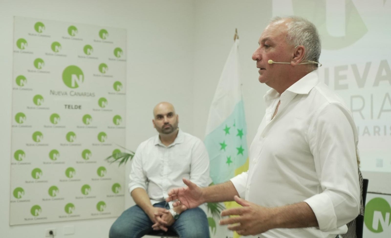 Luis Campos visita Telde como Secretario General de Nueva Canarias