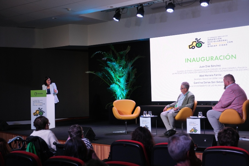 Carolina Darias inaugura las IV Jornadas de Inserción Socio Laboral de Personas con Discapacidad dedicadas al Transporte y la Movilidad