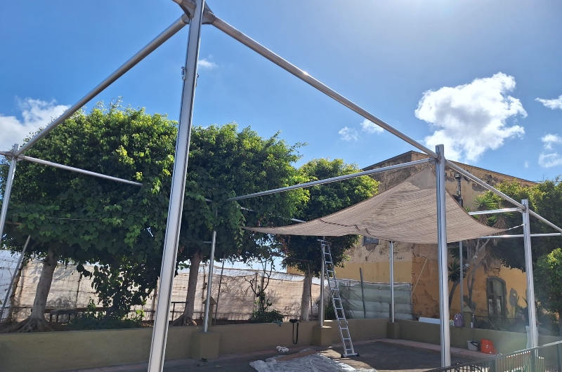 Manuel Hernández presidente del club de petanca de San José de Las Longueras harto de las chapuzas del Ayuntamiento de Telde