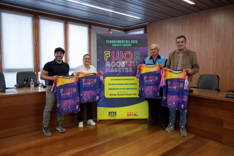 Marea fluorescente para sensibilizar sobre la diabetes en Ingenio