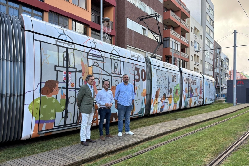 La Laguna conmemora el Día Internacional de la Ciudad Educadora con un tranvía rotulado y una jornada festiva en Las Mantecas