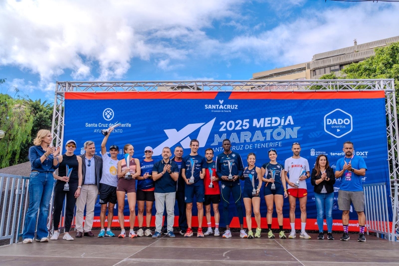 Francisco Cabrera y Melina Alonso ganan la XI Media Maratón Internacional de Santa Cruz