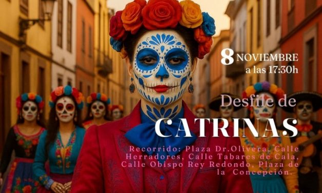 El desfile de catrinas en La Laguna pone este sábado el colofón a la iniciativa Patrimonio Cruzados