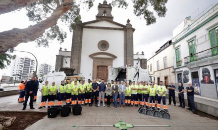 El Ayuntamiento de Las Palmas continúa con el refuerzo en la limpieza en el Distrito Vegueta, Cono Sur y Tafira