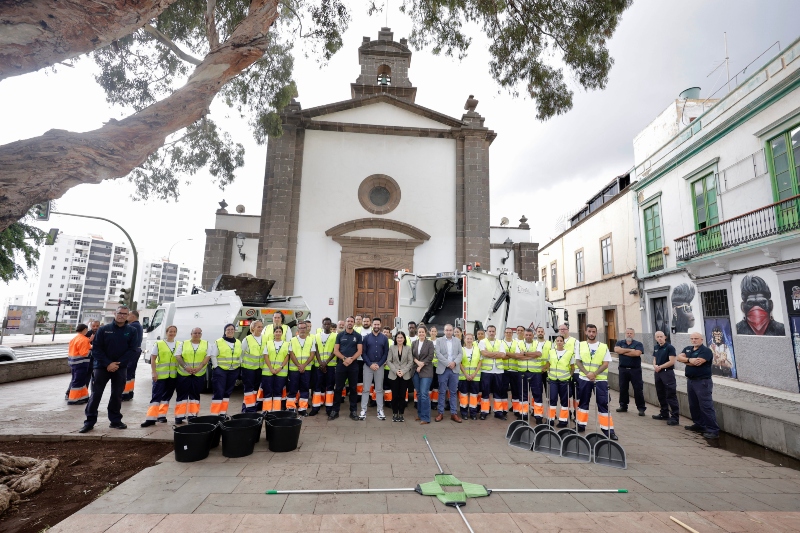 El Ayuntamiento de Las Palmas continúa con el refuerzo en la limpieza en el Distrito Vegueta, Cono Sur y Tafira