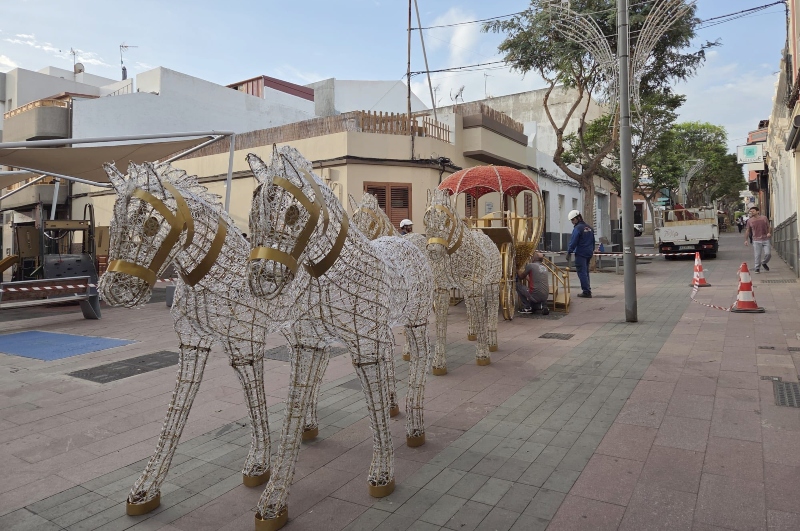La Concejalía de Alumbrado de Telde ultima los detalles de la ‘Ruta de la Navidad 2025’