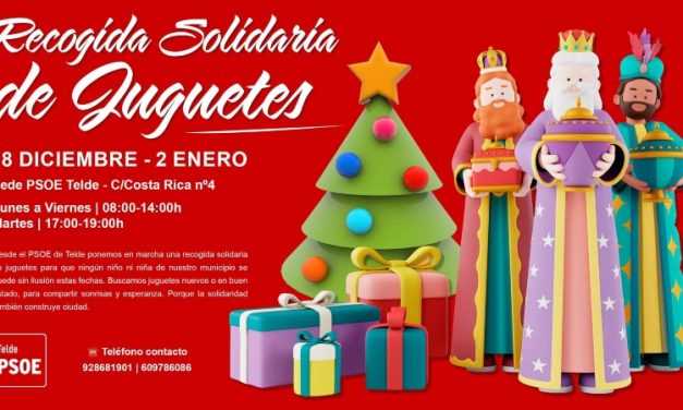 El PSOE de Telde pone en marcha una recogida solidaria de juguetes