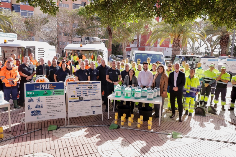 El Plan de Higiene Urbanade Las Palmas inicia su V fase, que llegará a más de 30 barrios hasta el mes de junio