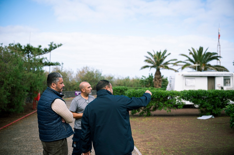 El Ayuntamiento de La Laguna ultima las obras de mejora del camping de Punta del Hidalgo