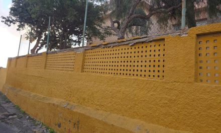 Se derrumba otra parte del muro del CEIP Amelia Vega de Monzón de Telde mientras el Alcalde se divierte en las cabalgatas de Reyes y Papá Noel sin hacer nada