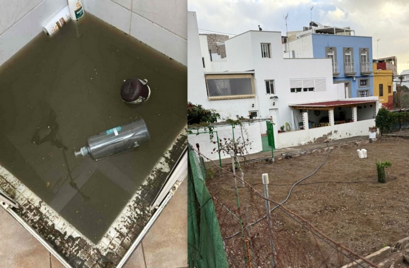 Héctor Suárez denuncia que el alcalde Juan Antonio Peña abandona a más de 30  familias sin saneamiento en el barrio de Jinámar 