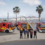El Ayuntamiento de Las Palmas incorpora tres nuevos camiones al servicio de Bomberos tras invertir 1,5 millones de euros