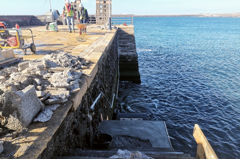 El Ayuntamiento de Agüimes  impulsa la mejora del Muelle de Arinaga mientras avanza su rehabilitación integral