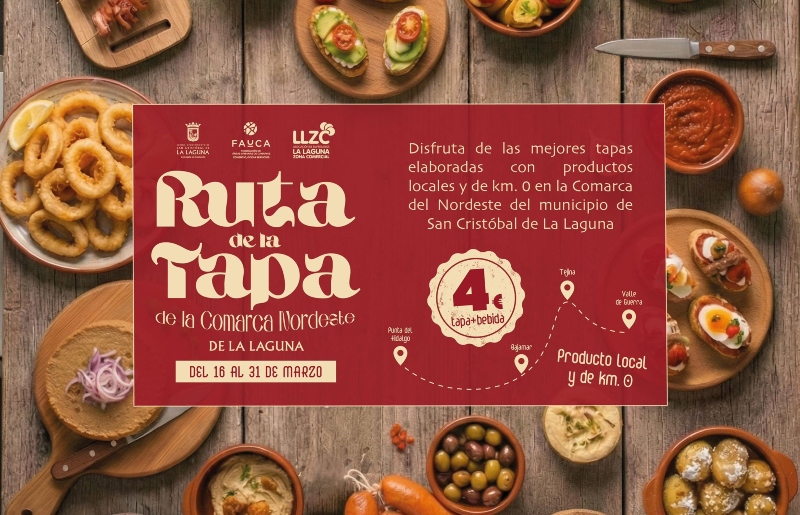 La Ruta de la Tapa regresa a la comarca nordeste de La Laguna para dinamizar Tejina, Valle de Guerra, Punta del Hidalgo y Bajamar