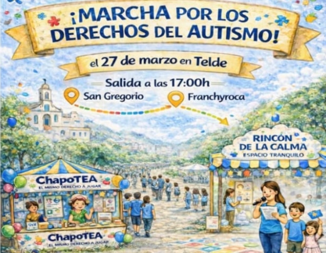 La Asociación “ChapoTea”organiza este viernes una marcha por la inclusión con motivo del Día Mundial de Concienciación sobre el Autismo