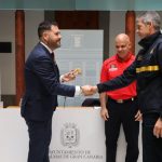 El Ayuntamiento de Las Palmas celebra el acto institucional por el patrón del Cuerpo de Bomberos