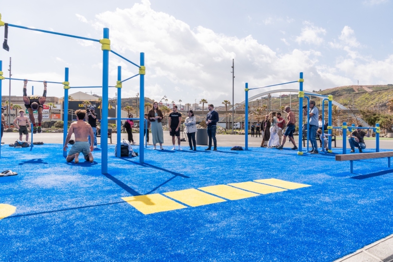 Las Palmas de Gran Canaria estrena uno de los parques de calistenia más destacados de Canarias en El Rincón