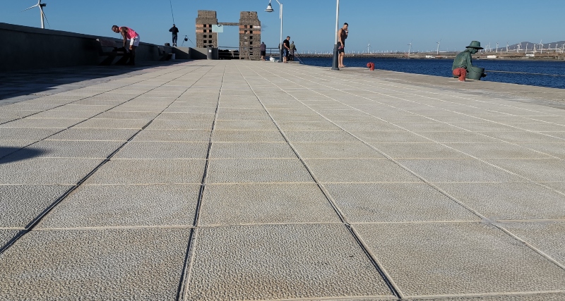 Finalizan las obras de mantenimiento del Muelle de Arinaga y se instalan las plataformas