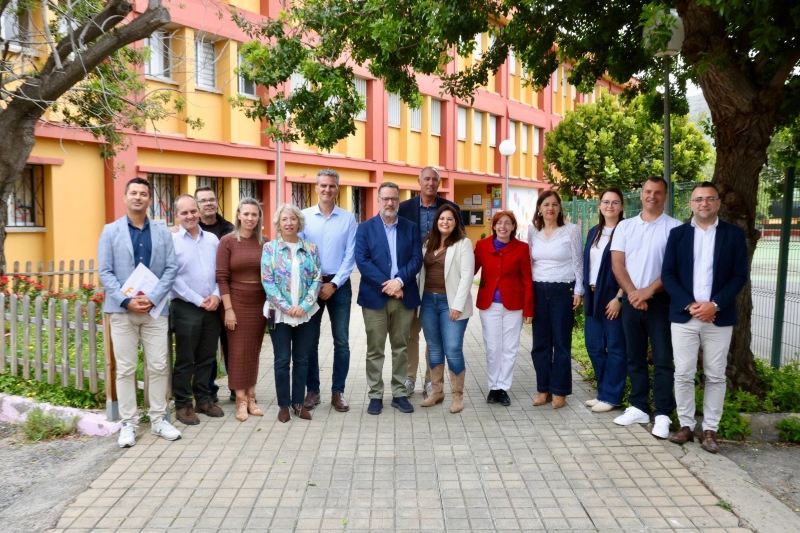 El consejero de Educación Poli Suárez gira visita Valsequillo