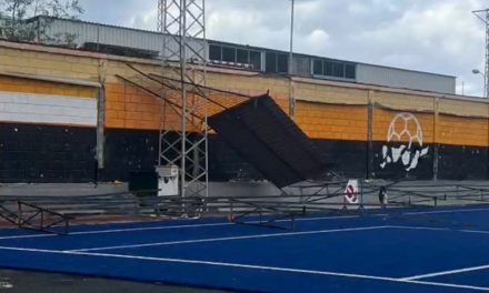 VOX Telde denuncia el abandono del campo de fútbol El Hornillo tras el paso de la borrasca Therese