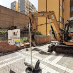 El Ayuntamiento de Las Palmas  continúa los trabajos para afianzar el muro de Miller Bajo afectado por la borrasca ‘Therese’
