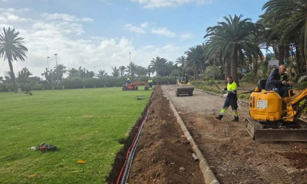 El parque de San Juan de Telde inicia trabajos de reparación tras 27 años y un proyecto piloto de renaturalización