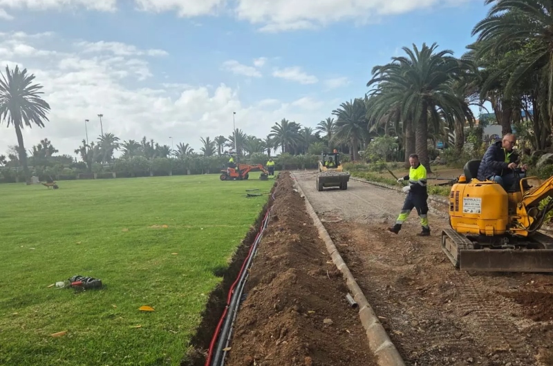 El parque de San Juan de Telde inicia trabajos de reparación tras 27 años y un proyecto piloto de renaturalización
