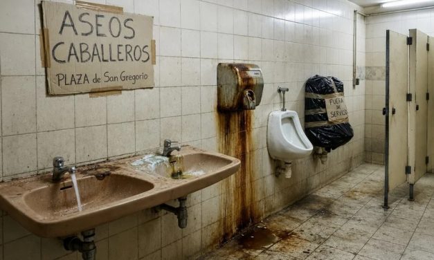 Los baños públicos de la plaza de San Gregorio (Telde) dan auténtica vergüenza