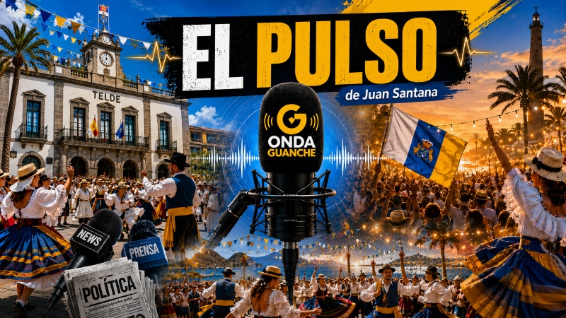“El Pulso” de Juan Santana enciende en Onda Guanche la traca política y social antes del Día de Canarias entre críticas al gobierno de Telde y el ambiente festivo de Maspalomas