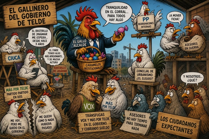 «Telde, temporada en curso: Gobierno en mantenimiento… y reparto de caramelos institucionales»