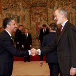 Luis Yeray Gutiérrez asiste a la recepción del rey Felipe VI al Grupo de Ciudades Patrimonio de la Humanidad