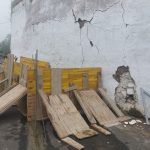 Las obras en la calle El Toril de Tenteniguada, continuarán ante el riesgo inminente de colapso del muro