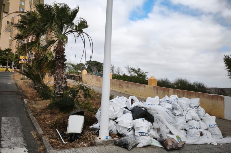 Jamás había visto tanta basura y residuos en el municipio de Telde