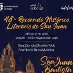 Errata en el cartel del 48º Recorrido Histórico-Literario de San Juan en Telde, para un inexistente martes 15, cuando debería decir 16