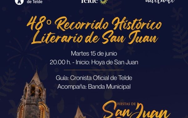 Errata en el cartel del 48º Recorrido Histórico-Literario de San Juan en Telde, para un inexistente martes 15, cuando debería decir 16