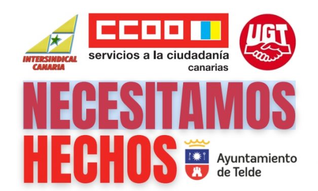 CCOO, UGT e Intersindical Canaria convocan una concentración este martes en San Juan frente a los «incumplimientos» del Ayuntamiento de Telde