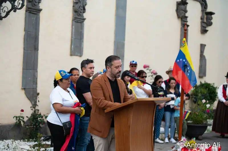 Telde abraza a Venezuela en un emotivo acto de solidaridad celebrado en el Rincón Plácido Fleitas