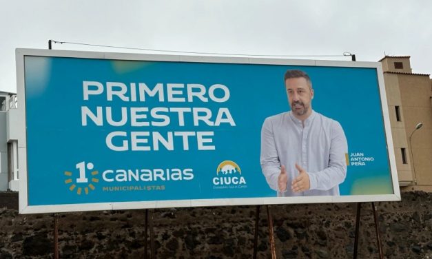La valla  antes que la gestión: El prematuro asalto publicitario de Peña en Telde