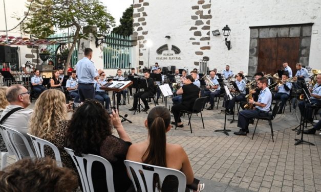 La Unidad de Música del Mando Aéreo de Canarias ofrece este miércoles un concierto en el Rincón Plácido Fleitas 