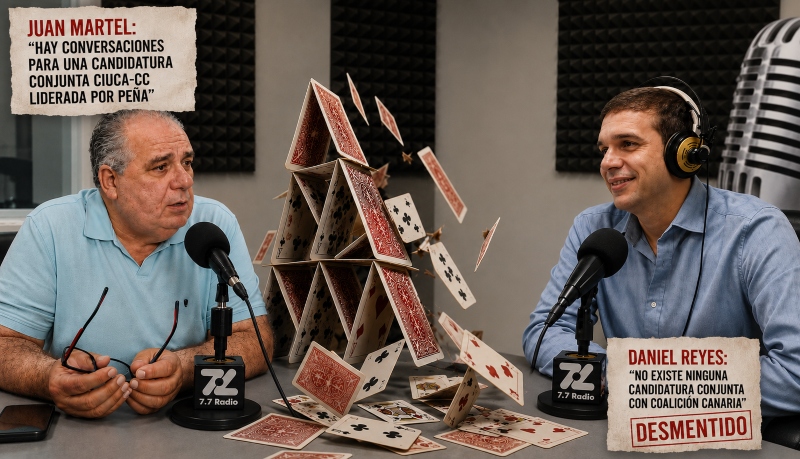 El desmentido de Daniel Reyes deja en evidencia a Juan Martel por la supuesta candidatura conjunta entre Ciuca y Coalición Canaria