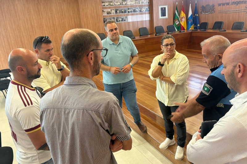 El Ayuntamiento de Ingenio refuerza la vigilancia en el Aeropuerto de Gran Canaria