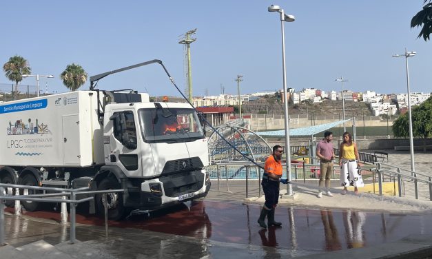 Limpieza y Parques y Jardines arrancan en Lomo Blanco la séptima fase de actuaciones conjuntas