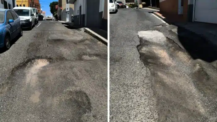 La paciencia se agota en La Herradura (Telde): años de baches y un nuevo asfaltado a la espera