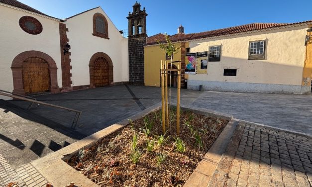 La Laguna reabre al público la plaza de Santo Domingo mejorando sus condiciones de accesibilidad