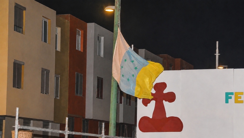La plaza de La Garita acogerá este viernes el izado de la bandera nacional canaria en memoria del  párroco Paco Bello
