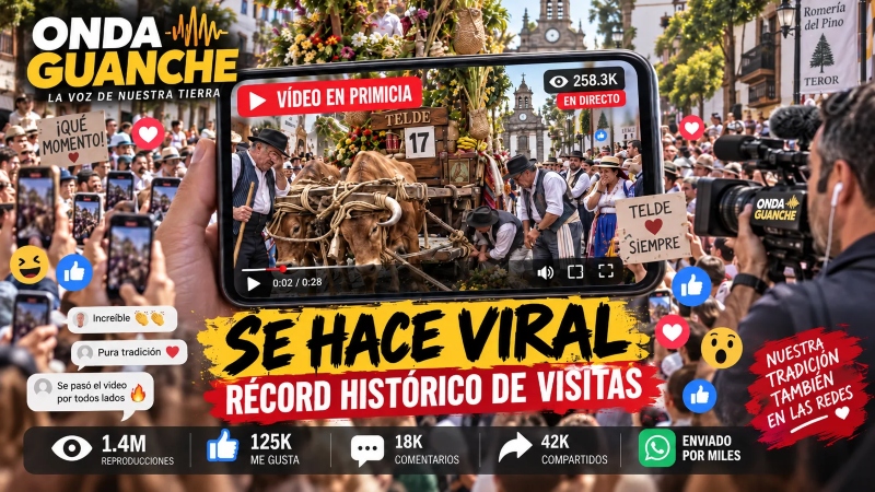 La exclusiva de Onda Guanche sobre el desastre de la carreta de Telde en Teror se convierte en ‘trending topic’ y sacude la política municipal