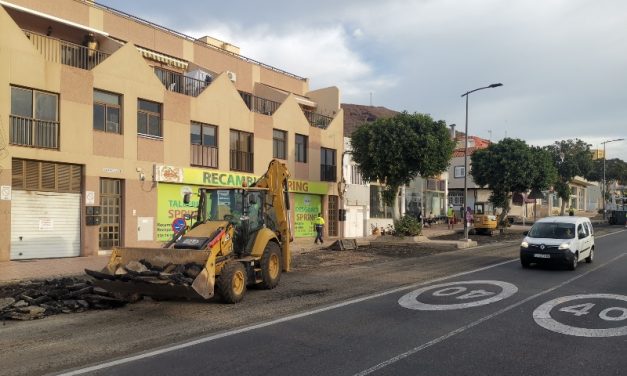 El Ayuntamiento de Agüimes renueva 3.500 m2 de asfaltado en varias vías de Montaña de Los Vélez