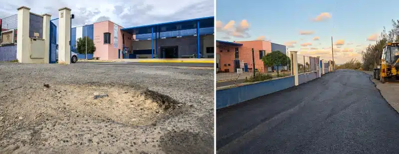 El asfalto está, las explicaciones no: las incógnitas del asfaltado del acceso a la Escuela Oficial de Idiomas de Telde