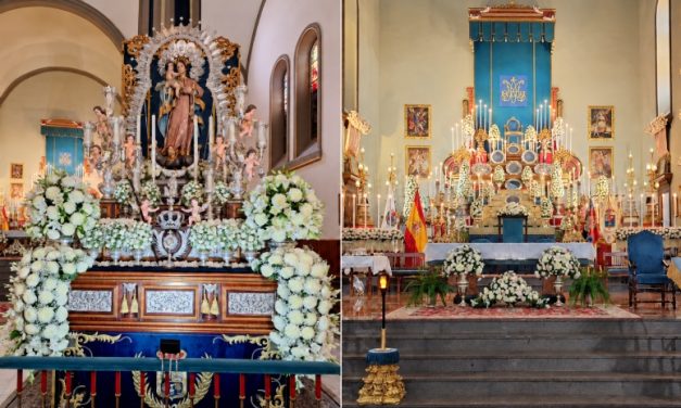 La procesión de Nuestra Señora de La Luz marca el final de las fiestas en La Isleta