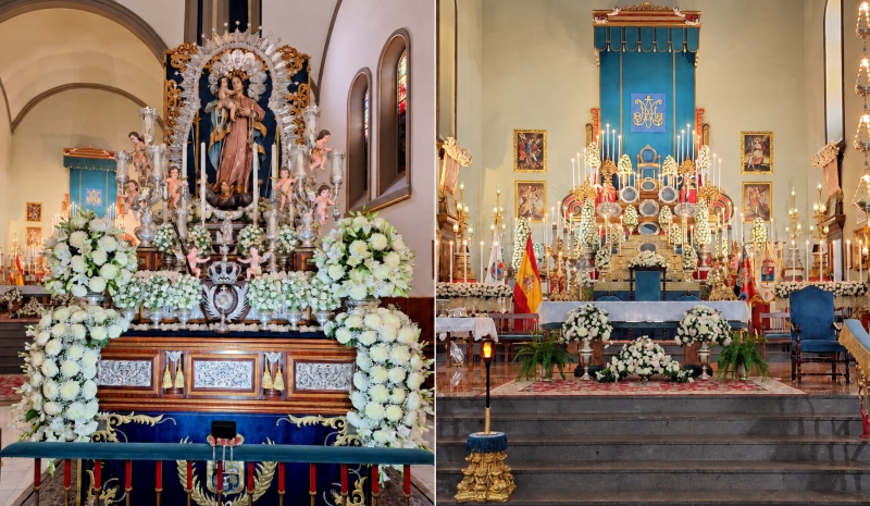 La procesión de Nuestra Señora de La Luz marca el final de las fiestas en La Isleta
